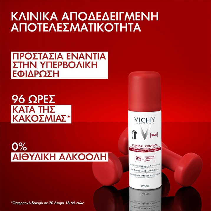 Αποσμητικό Clinical Control 96h κατά της Κακοσμίας