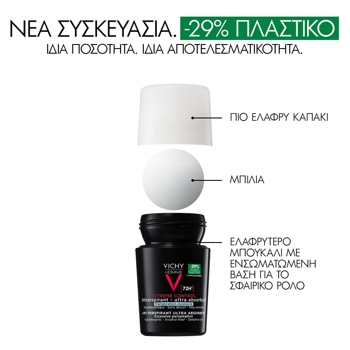Déodorant 72H Invisible Resist λιγότερο πλαστικό