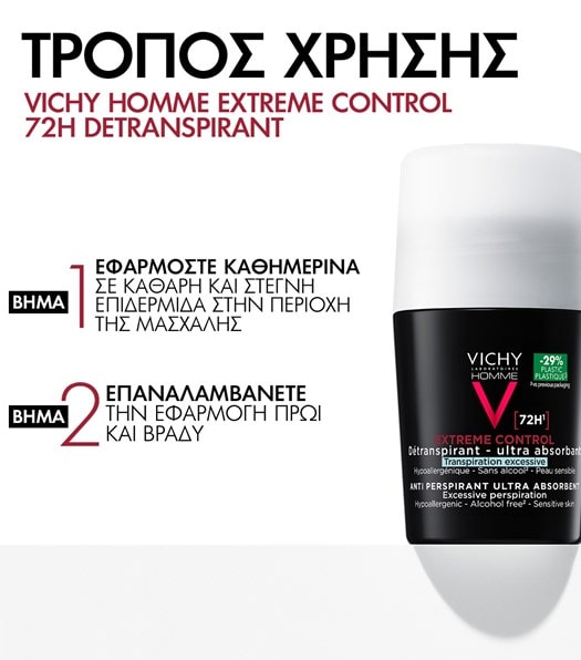 Déodorant 72H Invisible Resist τρόπος χρήσης