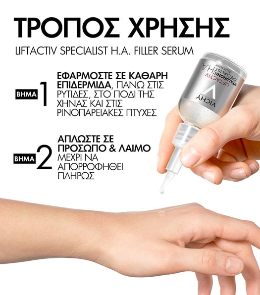LIFTACTIV H.A. Epidermic Filler τρόπος χρήσης