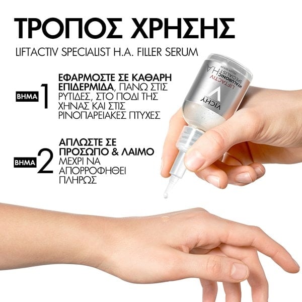LIFTACTIV H.A. Epidermic Filler τρόπος χρήσης
