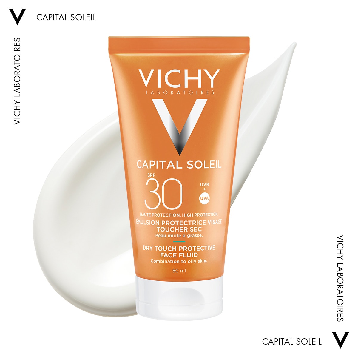 capital soleil dry touch spf30 υφή