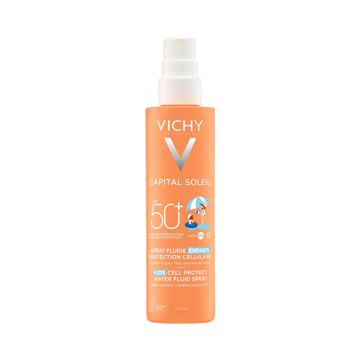 CAPITAL SOLEIL Kids Cell Protect Water Fluid Αντηλιακό Σπρέι SPF50+