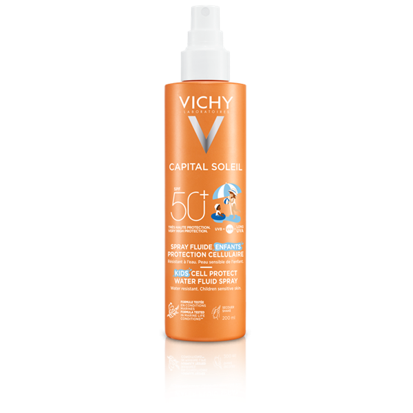 CAPITAL SOLEIL KIDS CELL PROTECT WATER FLUID ΑΝΤΗΛΙΑΚΟ ΣΠΡΕΪ SPF50+