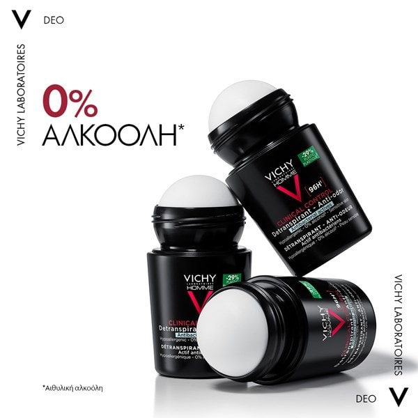 Clinical Control Roll-On Ανδρικό Αποσμητικό 96h