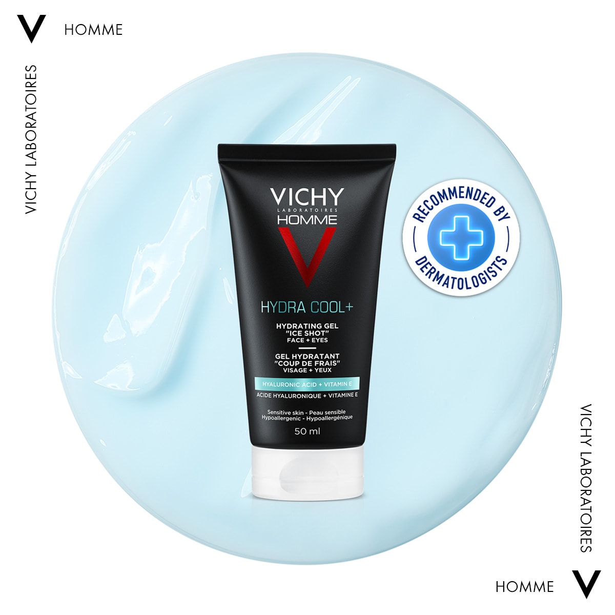 VICHY HOMME Hydra Cool Ενυδατικό Gel για Άντρες