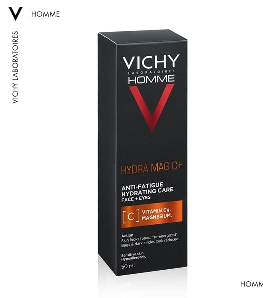 VICHY HOMME Hydra Mag C Κρέμα Προσώπου για Ευαίσθητες Επιδερμίδες