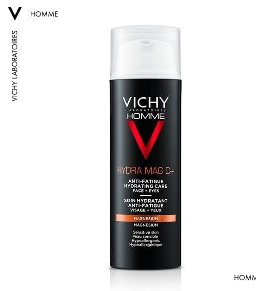 VICHY HOMME Hydra Mag C Κρέμα Προσώπου για Ευαίσθητες Επιδερμίδες
